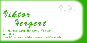 viktor hergert business card